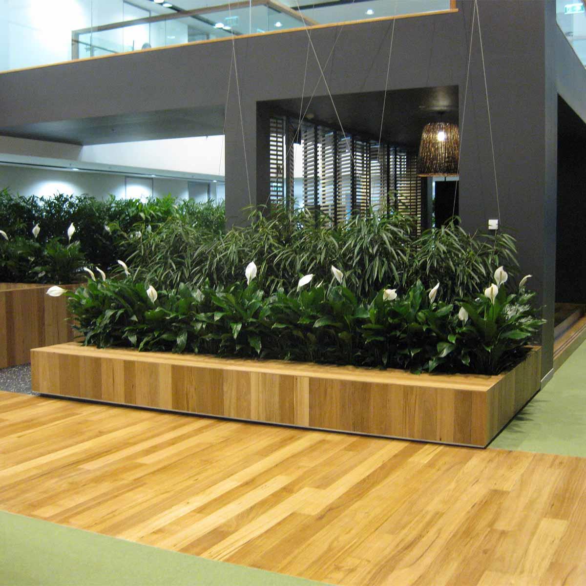 wooden planter